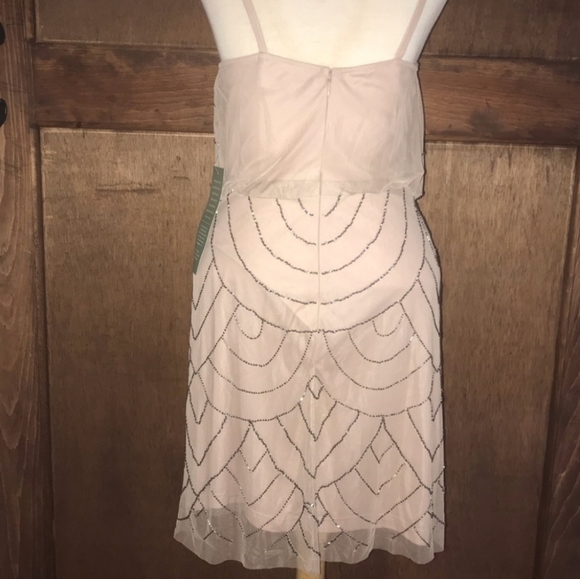 Simply Liliana light pink and grey beaded dress - Picture 3 of 6